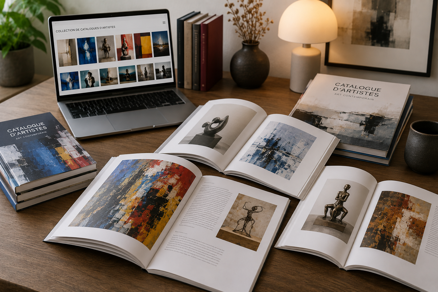 Collection de catalogues d'artistes
