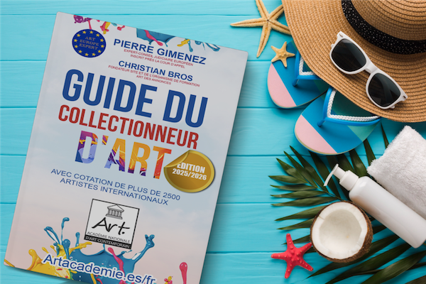 Mockup du Guide du Collectionneur d'Art 2025-2026