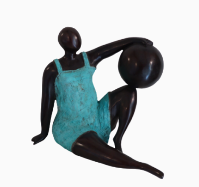 Dame assise au ballon – Pierre Gimenez