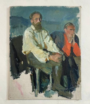 Paysans Ukrainiens (étude) - Georgiy Melikhov (1908-1985)