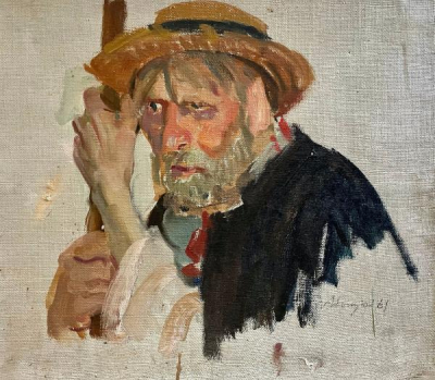 Vieux Paysan Ukrainien - Aleksandr Mikhailovich Lopukhov (1925-2009)